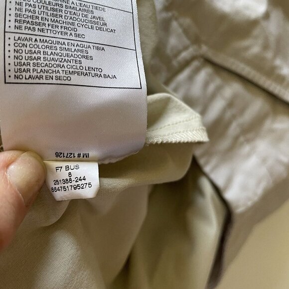 Nike Golf Skirt Women Size 8 Medium Ivory FIT DRY Short Mini Zip Pockets Active - Picture 5 of 13